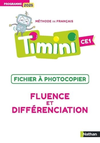 Timini CE1 - Fluence et différenciation: Programme 2025