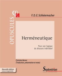 Hermeneutique - pour une Logique du Discours Individuel