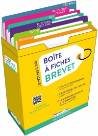 Boîte à fiches brevet: 180 fiches pour réussir !