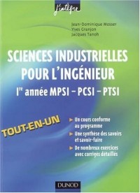 Sciences industrielles pour l'ingénieur 1e année MPSI-PCSI-PTSI