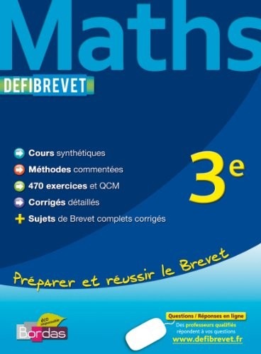 DEFIBREVET MATHS 3E