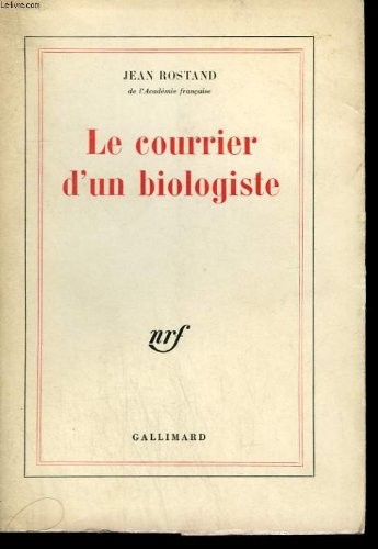 Le Courrier d'un biologiste