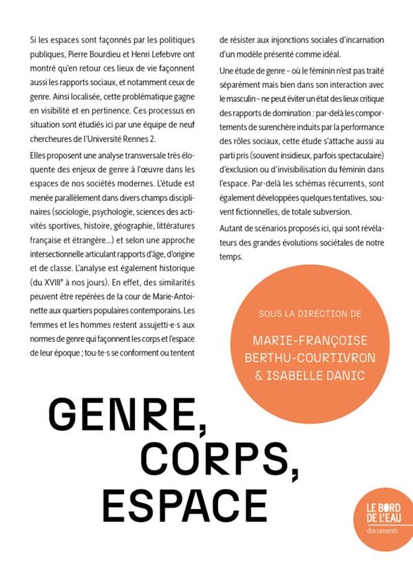 Genre, Corps, Espace