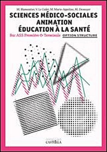 Sciences Médico-Sociales Animation Education à la santé 1e & Tle option structure