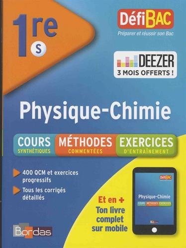 DéfiBac Physique/Chimie 1ère S + 3 mois offerts à Deezer Premium +