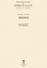 SILENCE (Dictionnaire de spiritualité)