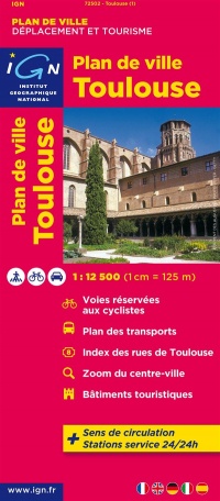 Plan de ville Toulouse - Echelle 1:12 500