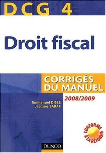 Droit fiscal DCG4 : Corrigés du manuel