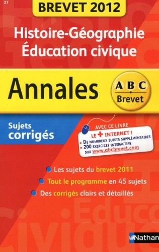 ANNALES BREVET 2012 HIST-GEO/E
