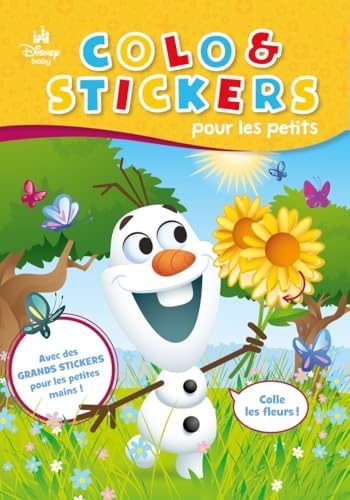 Disney Baby - Colo & Stickers pour les petits - Livre de coloriage avec stickers - Dès 3 ans