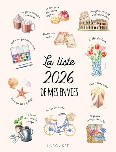 La liste 2026 de mes envies