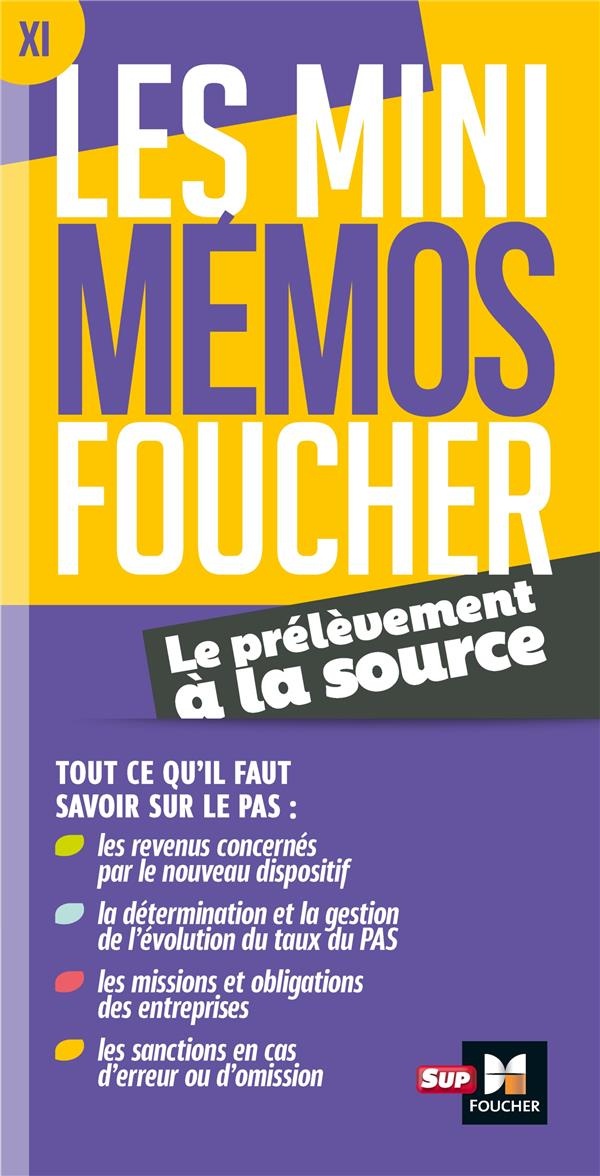 Les mini memos Foucher - Prélèvement à la source