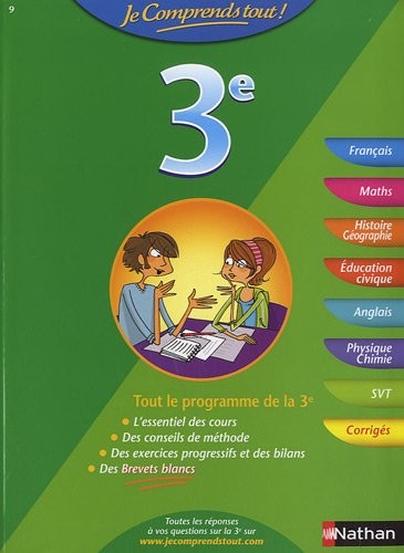 JE COMPRENDS TOUT 3E