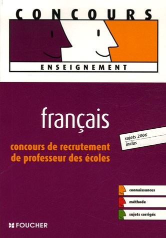 Français : Concours de recrutement de professeur des écoles