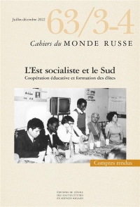 Cahiers du monde russe, n 63/3-4 - cooperation educative de