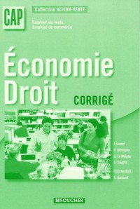 Economie Droit CAP : Corrigé
