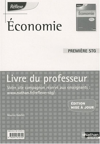 ECONOMIE 1ERE STG (POCH REF) P