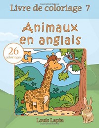 Livre de coloriage animaux en anglais: 26 coloriages