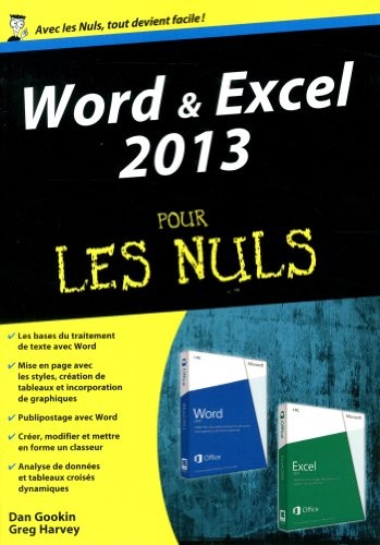 Word et Excel 2013, Mégapoche Pour les Nuls