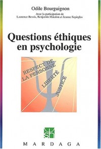 Questions éthiques en psychologie