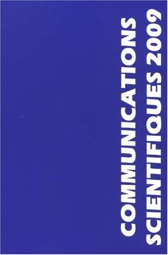 COMMUNICATIONS SCIENTIFIQUES MAPAR 2009