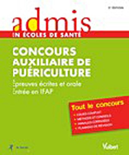 Concours auxiliaire de puériculture : Epreuves écrites et orale - Entrée en IFAP