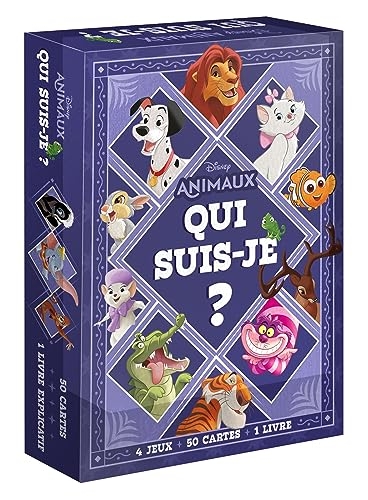 DISNEY ANIMAUX - Qui suis-je ? - Boîte de jeu de cartes