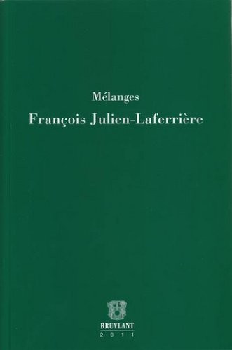 Mélanges François Julien-Laferrière