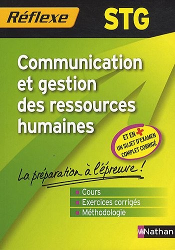 Mémo Réflexe : Communication et gestion des ressources humaines - Bac STG