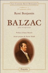 Balzac (Cahiers René Benjamin n°1)