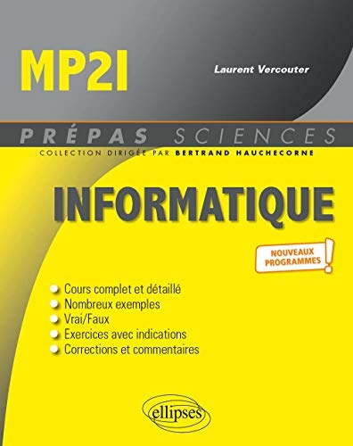 Informatique MP2I - Nouveaux programmes