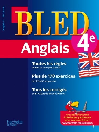 Cahier Bled - Anglais 4ème - 13-14 ans