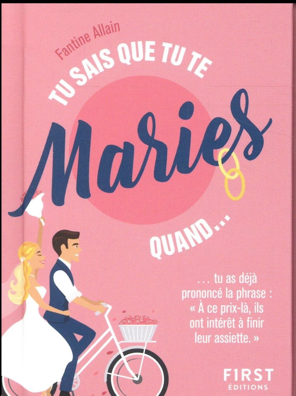 Tu sais que tu te maries