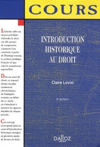 Introduction historique au droit : Edition 2007