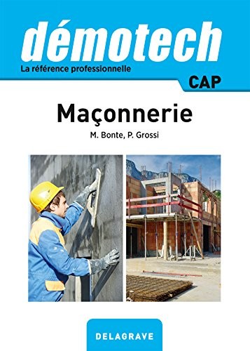 Demotech Maçonnerie CAP - édition 2016