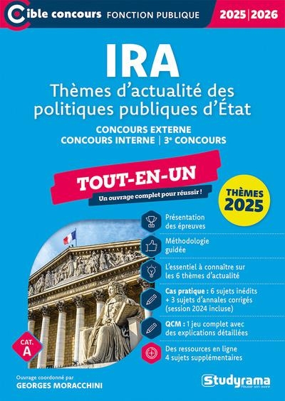 Concours des IRA – Thèmes d’actualité des politiques publiques d’État: Concours externe – Concours interne – 3e concours