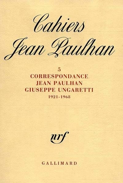 Correspondance: (1921-1968)
