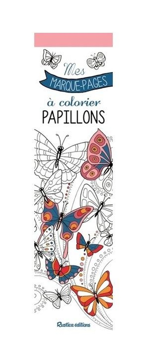 Mes marque-pages à colorier : Papillons