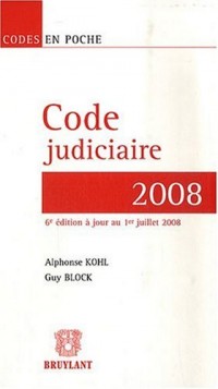 Code judiciaire 2008