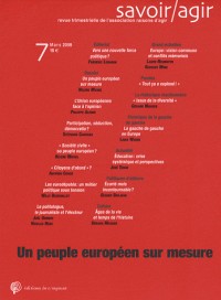 Savoir/Agir, N° 7 : Un peuple européen sur mesure