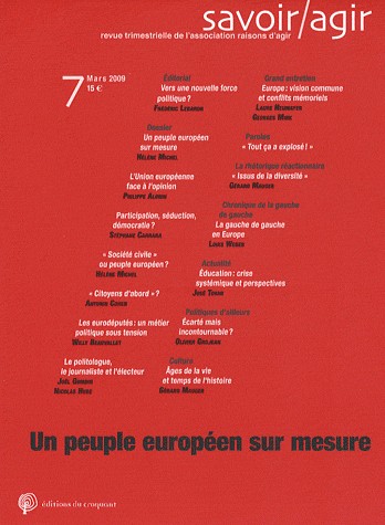 Savoir/Agir, N° 7 : Un peuple européen sur mesure