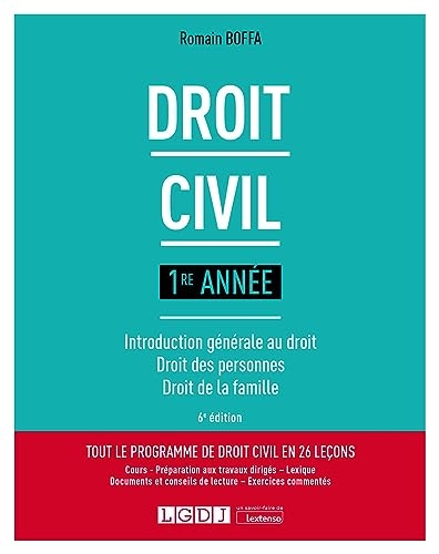 Droit civil 1re année: Introduction générale au droit - Droit des personnes - Droit de la famille