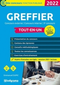 Greffier: Concours externe / Concours interne / 3e concours