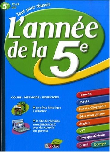 L'ANNEE DE 5E - (Ancienne édition)