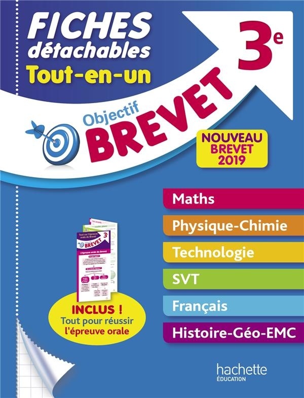 Objectif Brevet 3e - Fiches détachables Tout-en-Un Nouveau Brevet
