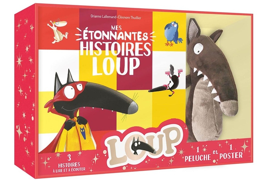 Coffret peluche - mes étonnantes histoires loup