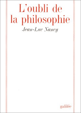 L'Oubli de la philosophie