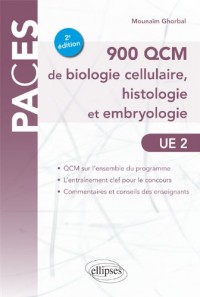 900 QCM de Biologie Cellulaire, Histologie et Embryologie UE2