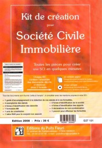 Kit de création pour Société Civile Immobilière (1Cédérom)