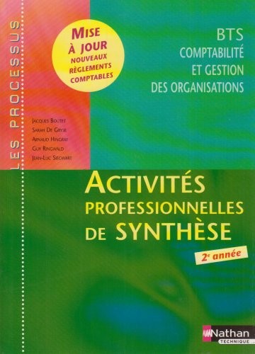 Activités professionnelles de synthèse (processus) BTS CGO 2e année